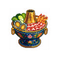 Hot Pot Feast Pixel Art handmade pixel bead product