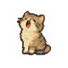 Yawning Tabby Portrait handmade pixel bead pet product