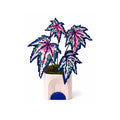 Robert Golden Begonia Pixel Plant handmade pixel bead plant, pot not included